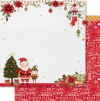 Kit de papéis 30,5x30,5cm, 4 Folhas - Coleção Natal Feliz - Litoarte