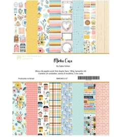 Bloco A4, 24 Folhas - Coleção Minha Casa - My Memories Crafts