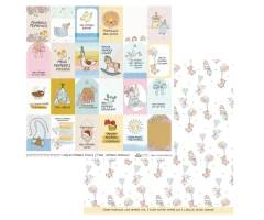 Imagem do Kit de papéis 30,5x30,5cm, 6 Folhas - Coleção Primeiros Passos - Ateliê Craft