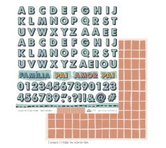 Kit de Papéis 30,5 X 30,05 com 6 folhas - Coleção Vocês, para Sempre - Ateliê Craft na internet