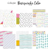 Kit de Papéis 30,5 X 30,05 com 6 folhas - Coleção Basiquinha Color - Ateliê Craft