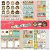 Kit de papéis 30,5x30,5cm, 6 Folhas - Coleção Vida de Garota - Goodies
