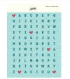 Adesivos Alfabeto Azul - Goodies