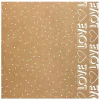 Kraft Decorado A4, Love e Pontinhos - Goodies