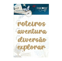 Aplique de MDF, Títulos- Coleção Além do Horizonte - Decore Crafts