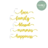 Aplique Acrílico Amarelo, Títulos - Coleção Uma Nova Primavera - Decore Crafts