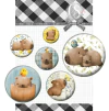Bottons Capivara - Coleção Piccoli - Carina Sartor