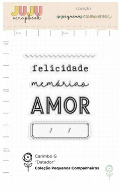 Carimbo G Datador - Coleção Pequenos Companheiros | JuJu Scrapbook