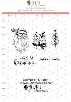 Carimbo M É Natal - Coleção Tempo de Celebrar - Juju Scrapbook
