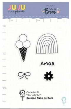 Carimbo M Sorvetinho - Coleção Tudo de Bom | JuJu Scrapbook