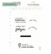 Carimbo M Vamos ser felizes - Coleção Toda Básica | JuJu Scrapbook