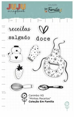 Carimbo XG Minhas Receitas - Coleção Em Família | JuJu Scrapbook