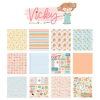 Bloco 30,5 x 30,5, 12 Folhas - Coleção Vicky - Fabi Paliares