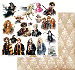 Kit de papéis 30,5 x 30,5, 8 Folhas - Coleção Escola da Magia 2 - Dany Peres Design - comprar online