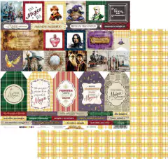 Kit de papéis 30,5 x 30,5, 8 Folhas - Coleção Escola da Magia 2 - Dany Peres Design - loja online