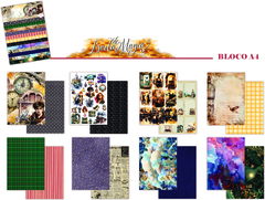 Bloco A4, 24 Folhas - Coleção Escola de Magia 2 - Dany Peres Design - comprar online