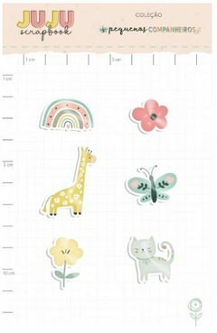 Enfeite Acrílico Girafinha - Coleção Pequenos Companheiros | JuJu Scrapbook