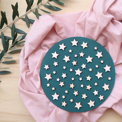 Aplique Madeirinha, Estrelas - Estação do Scrap