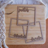 Aplique Chipboard, Molura Família - Estação do Scrap