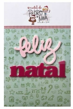 Acrílico Feliz Natal - Coleção O Natal de Pedro e Nina - Fabi Paliares
