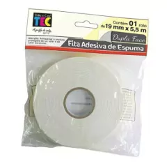 Fitas Banana Dupla Face Espuma 19mm X 5,5m Toke E Crie