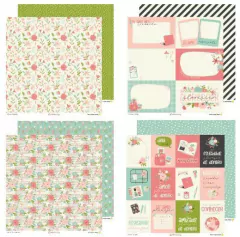 Bloco 30,5 x 30,05 12 Folhas - Coleção Florescer- Lemon Scrapbook na internet