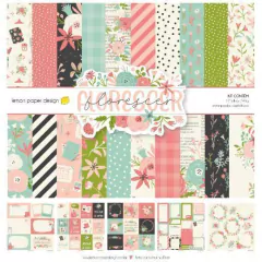 Bloco 30,5 x 30,05 12 Folhas - Coleção Florescer- Lemon Scrapbook