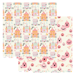 Kit de papéis 6 Folhas - Coleção Boo - Lemon Scrapbook - loja online