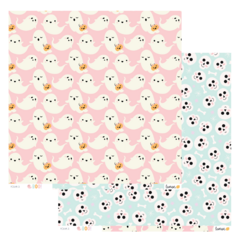 Imagem do Kit de papéis 6 Folhas - Coleção Boo - Lemon Scrapbook