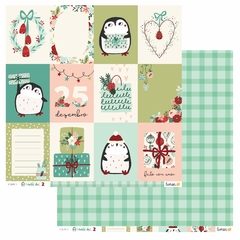 Imagem do Kit de papéis 30,5x30,5cm, 6 Folhas - Coleção Noite de Natal 2 - Lemon Scrapbook
