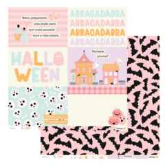 Kit de papéis 6 Folhas - Coleção Boo - Lemon Scrapbook na internet