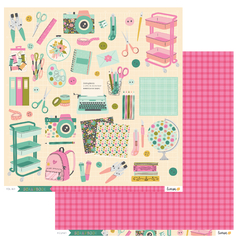 Kit de papéis 30,5x30,5cm, 6 Folhas - Coleção Scrapbook - Lemon Scrapbook - comprar online