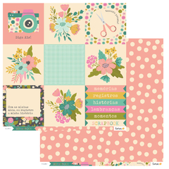 Kit de papéis 30,5x30,5cm, 6 Folhas - Coleção Scrapbook - Lemon Scrapbook - loja online
