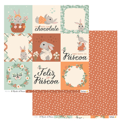 Kit de papéis 30,5x30,5cm, 6 Folhas - Coleçao Manhã de Páscoa - Lemon Scrapbook - loja online