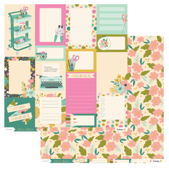 Imagem do Kit de papéis 30,5x30,5cm, 6 Folhas - Coleção Scrapbook - Lemon Scrapbook