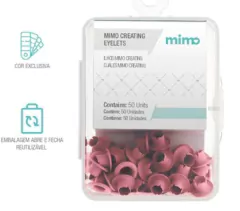 Ilhós Creating - Redondo - Rosa Iogurte - 4,5 mm - Mimo