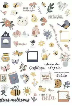 Kit Die cuts Amor e Dedicação - Coleção Carpe Diem-Juju Scrapbook - comprar online