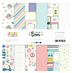 Bloco 30,5 x 30,5, 12 Folhas - Coleção Toda Básica - Juju Scrapbook