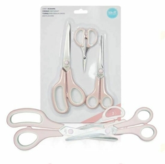 Kit c/ 3 tesouras Rosa - We R Memory Keepers