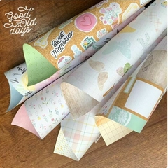 Kit de papéis 30,5x30,5cm, 6 Folhas - Coleção Good Old Days - It Lov