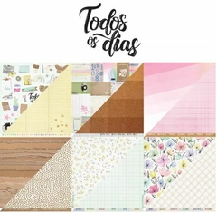 Kit de papéis 30,5x30,5cm, 6 Folhas - Coleção Todos os Dias - It Lov