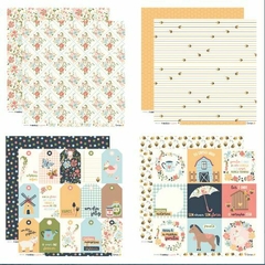 Bloco 30,5 x 30,05, 12 Folhas - Coleção Memórias na Fazenda 2 - Lemon Scrapbook na internet