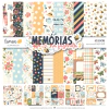 Bloco 30,5 x 30,05, 12 Folhas - Coleção Memórias na Fazenda 2 - Lemon Scrapbook