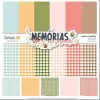 Kit de papéis Basic Lisos 30,5x30,5cm, 6 Folhas - Coleção Memórias na Fazenda 2 - Lemon Scrapbook
