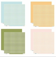 Kit de papéis Basic Lisos 30,5x30,5cm, 6 Folhas - Coleção Memórias na Fazenda 2 - Lemon Scrapbook - comprar online