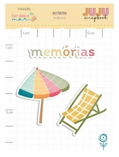 Acrílico Memórias - Coleção Lar Doce Mar | JuJu Scrapbook - comprar online