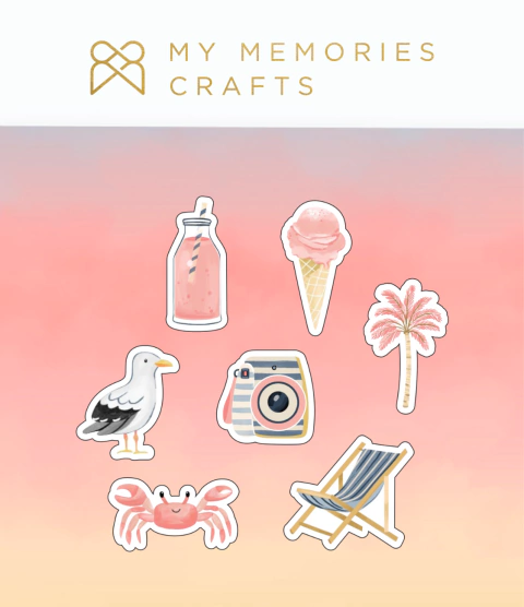 Elementos em Acrílico - Coleção Meu Dia de Verão - My Memories Crafts - comprar online