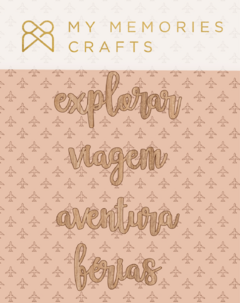Títulos em Madeira - Coleção Minhas Férias - My Memories Crafts