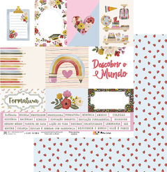 Bloco 30,5 X 30,5, 12 Folhas - Coleção Minhas Memórias Escolares - My Memories Crafts - loja online