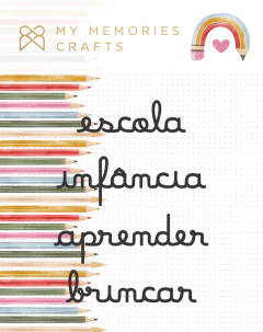 Títulos em Acrílico - Coleção Minhas Memórias Escolares - My Memories Crafts